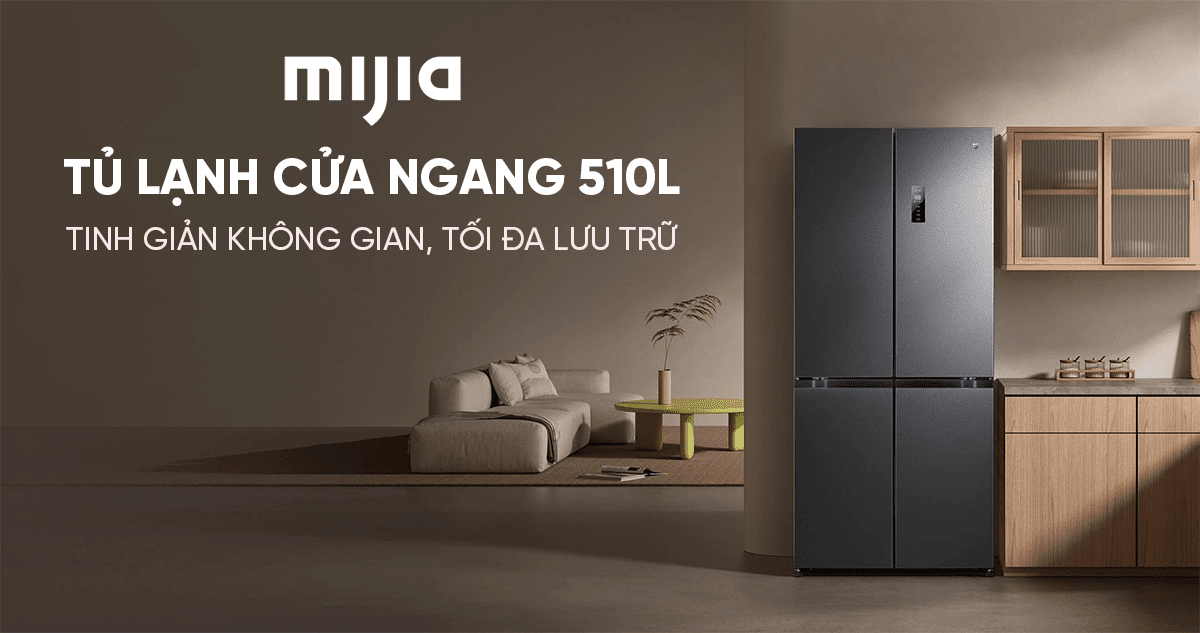 Tủ lạnh Xiaomi Mijia Cross Door 510L – Bản Quốc Tế, Bảo hành hãng