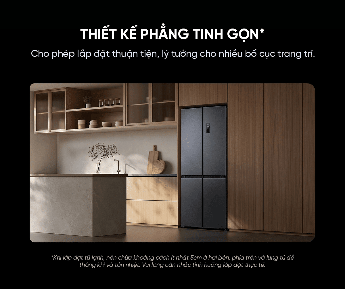 Tủ lạnh Xiaomi Mijia Cross Door 510L – Bản Quốc Tế, Bảo hành hãng