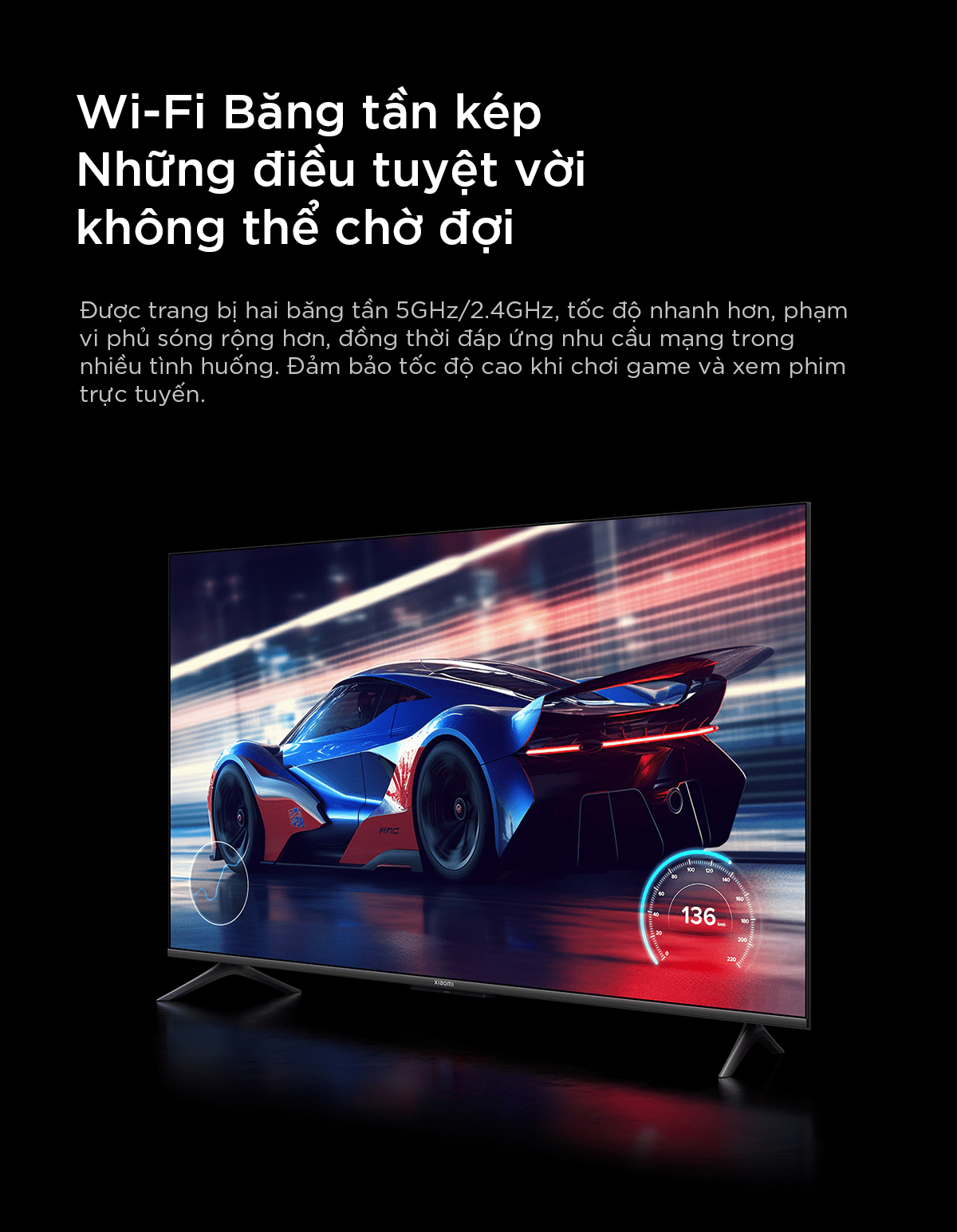 Tivi Xiaomi A65 65 Inch UHD 4K 120Hz Ram 2GB Rom 32GB