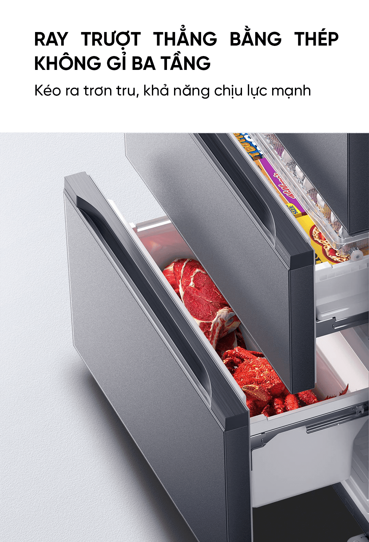 Tủ lạnh 4 cánh Xiaomi Mijia 513L Pro Kiểu Pháp, làm lạnh kép