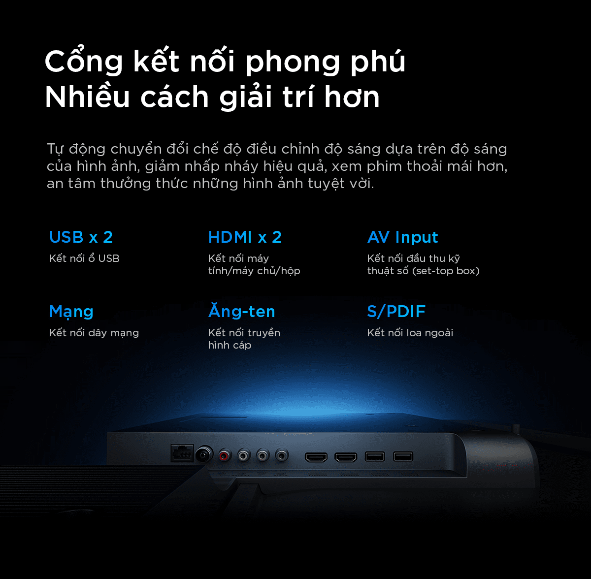 Tivi Xiaomi A65 65 Inch UHD 4K 120Hz Ram 2GB Rom 32GB