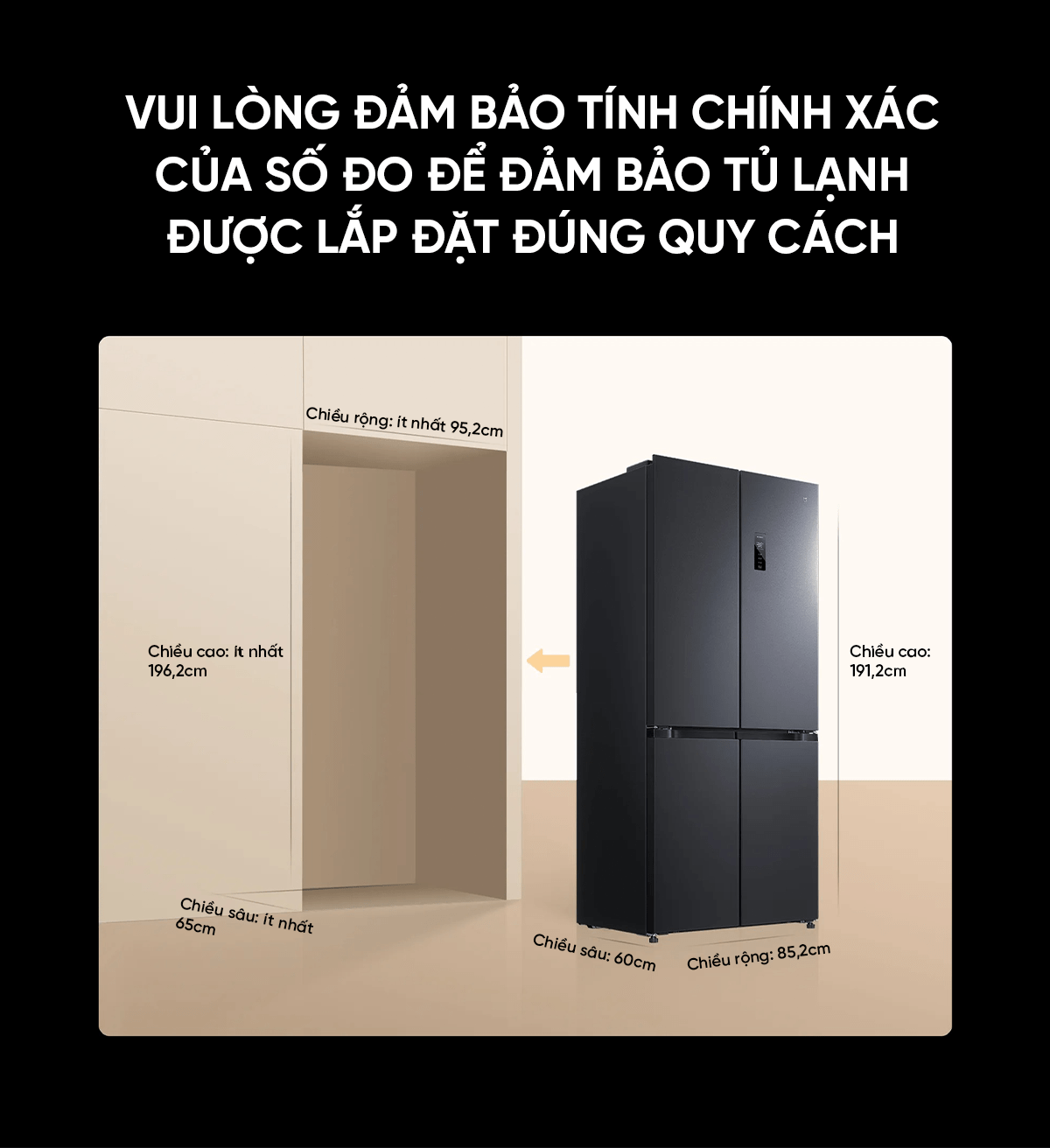 Tủ lạnh Xiaomi Mijia Cross Door 510L – Bản Quốc Tế, Bảo hành hãng