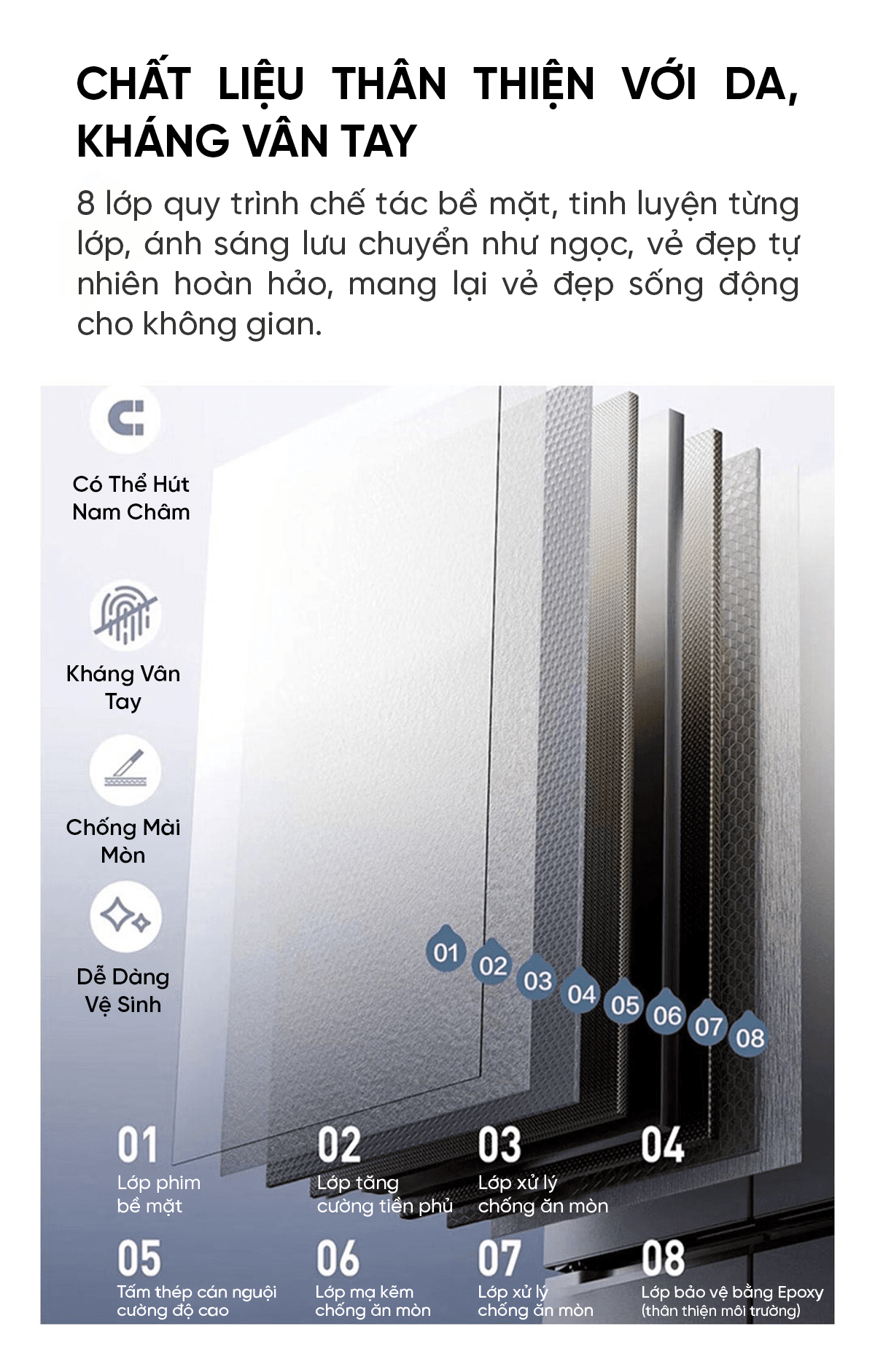 Tủ lạnh Panasonic kiểu Pháp nhiều cửa 515L kháng khuẩn bằng ion bạc