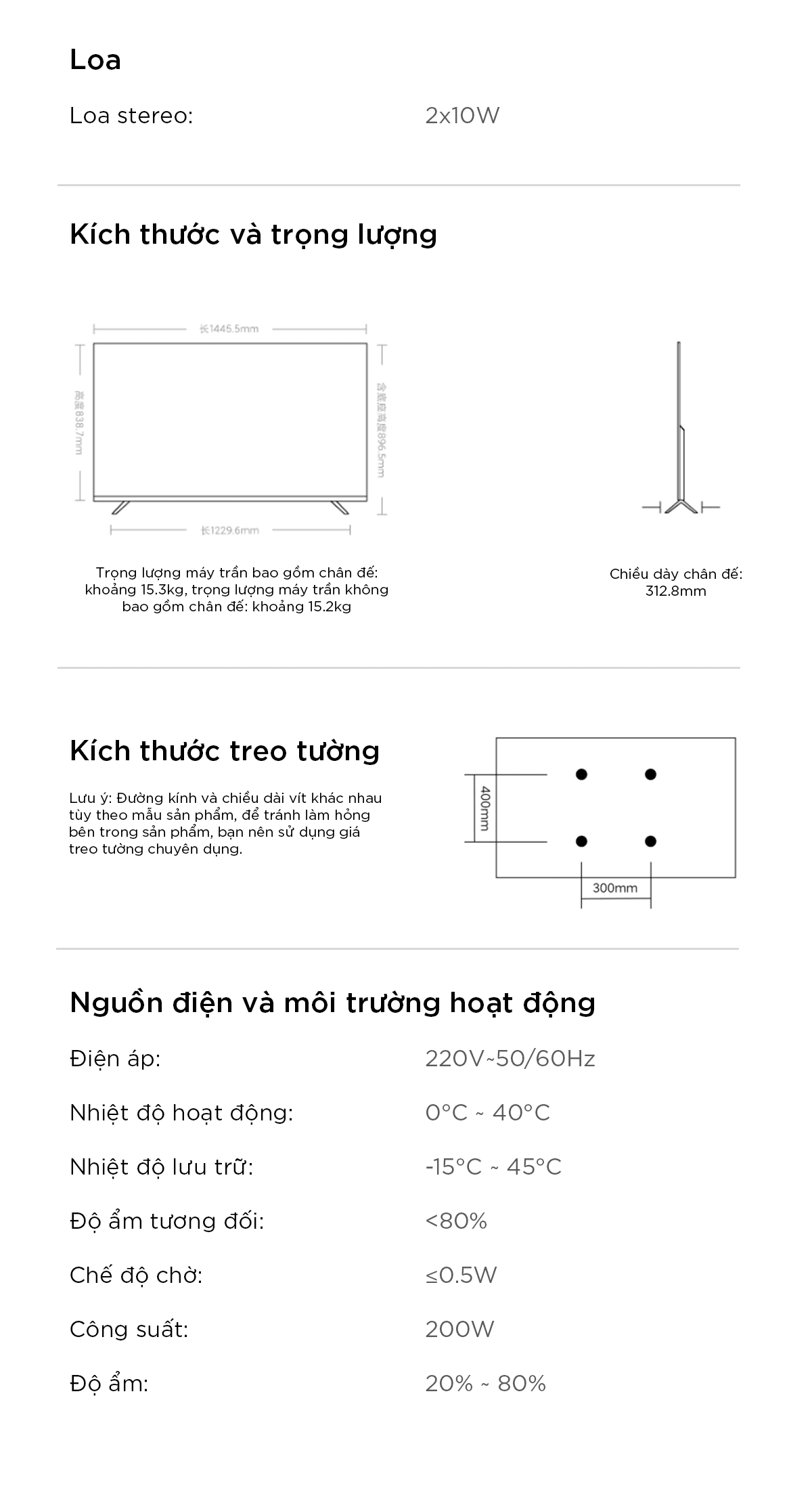 Tivi Xiaomi A65 65 Inch UHD 4K 120Hz Ram 2GB Rom 32GB