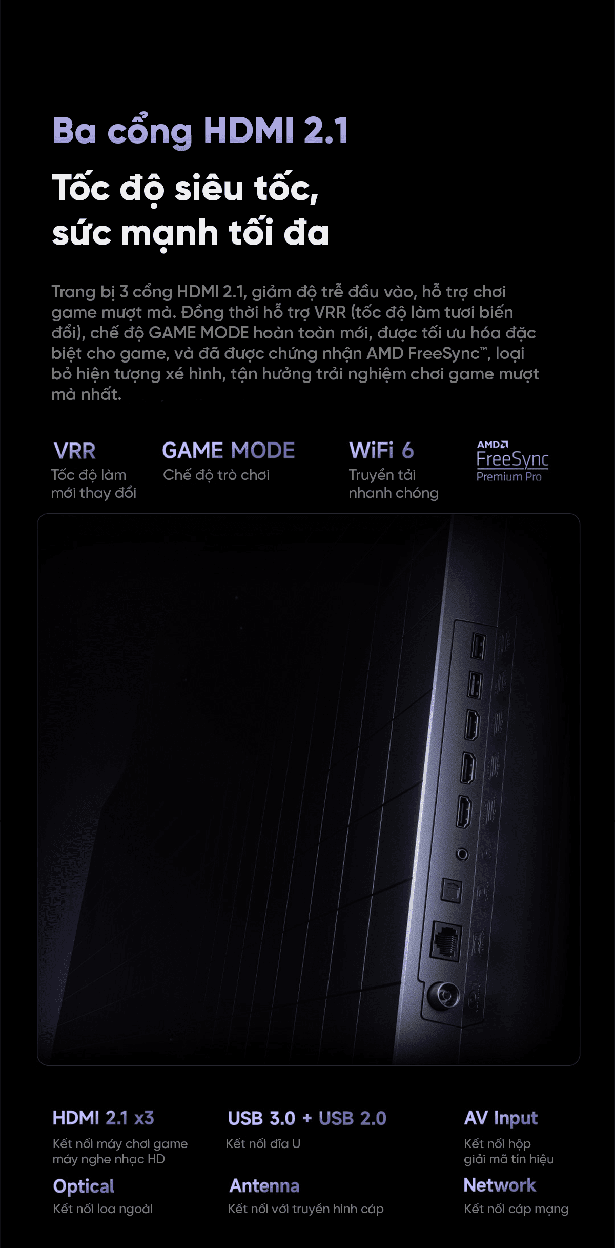 Tivi Xiaomi S Pro 75 Mini LED 75 Inch 2025 288Hz Ram 4/64GB