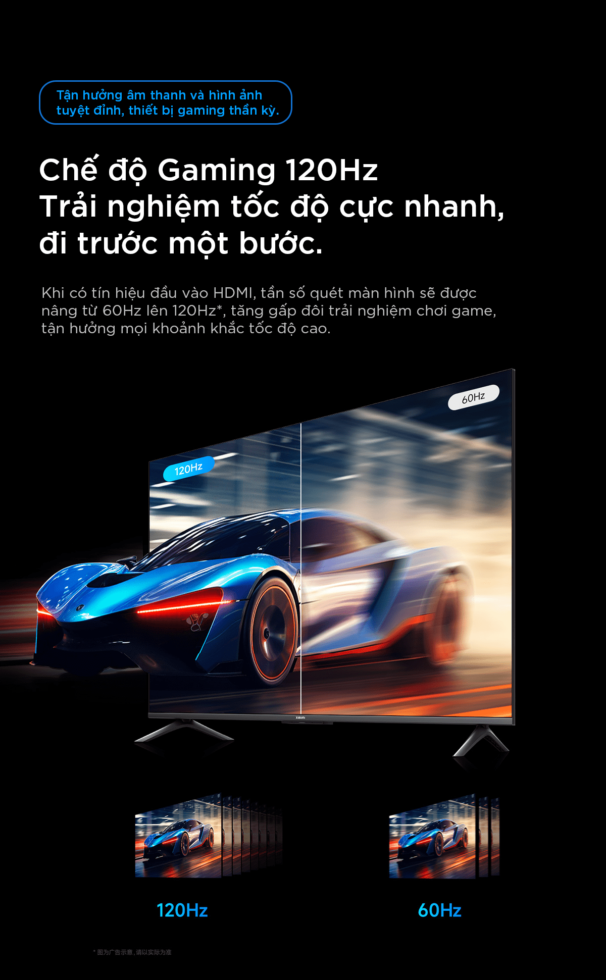 Tivi Xiaomi A65 65 Inch UHD 4K 120Hz Ram 2GB Rom 32GB