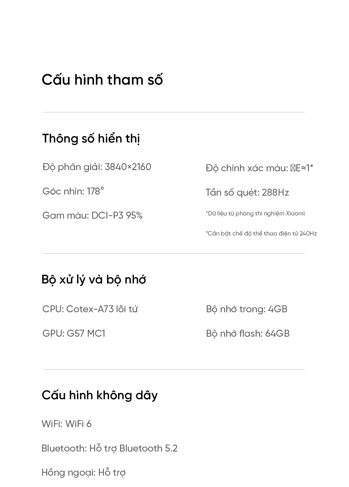 Tivi Xiaomi S Pro 100 Mini LED 100 Inch 2025 288Hz Ram 4/64GB