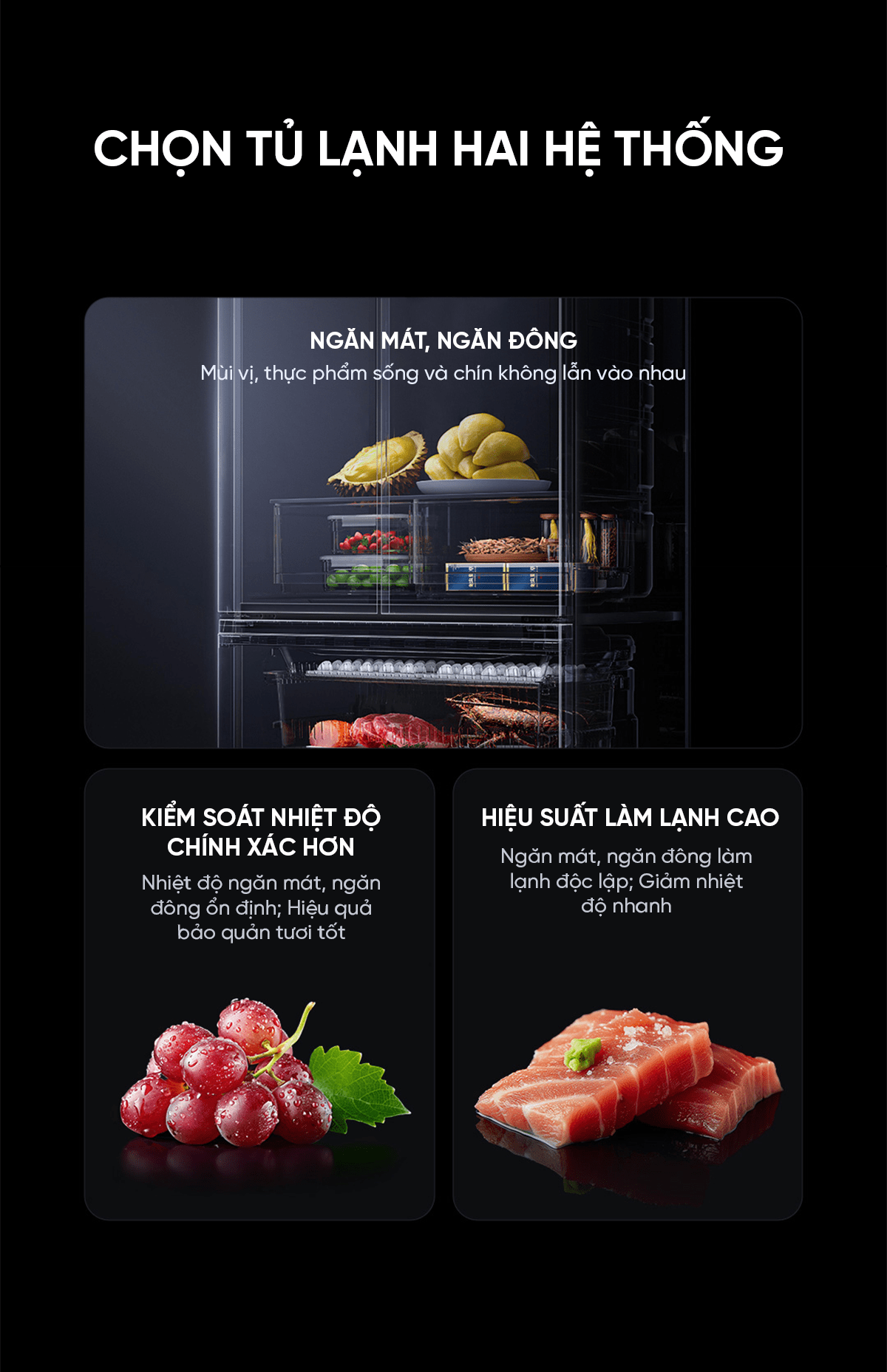 Tủ lạnh 4 cánh Xiaomi Mijia 513L Pro Kiểu Pháp, làm lạnh kép