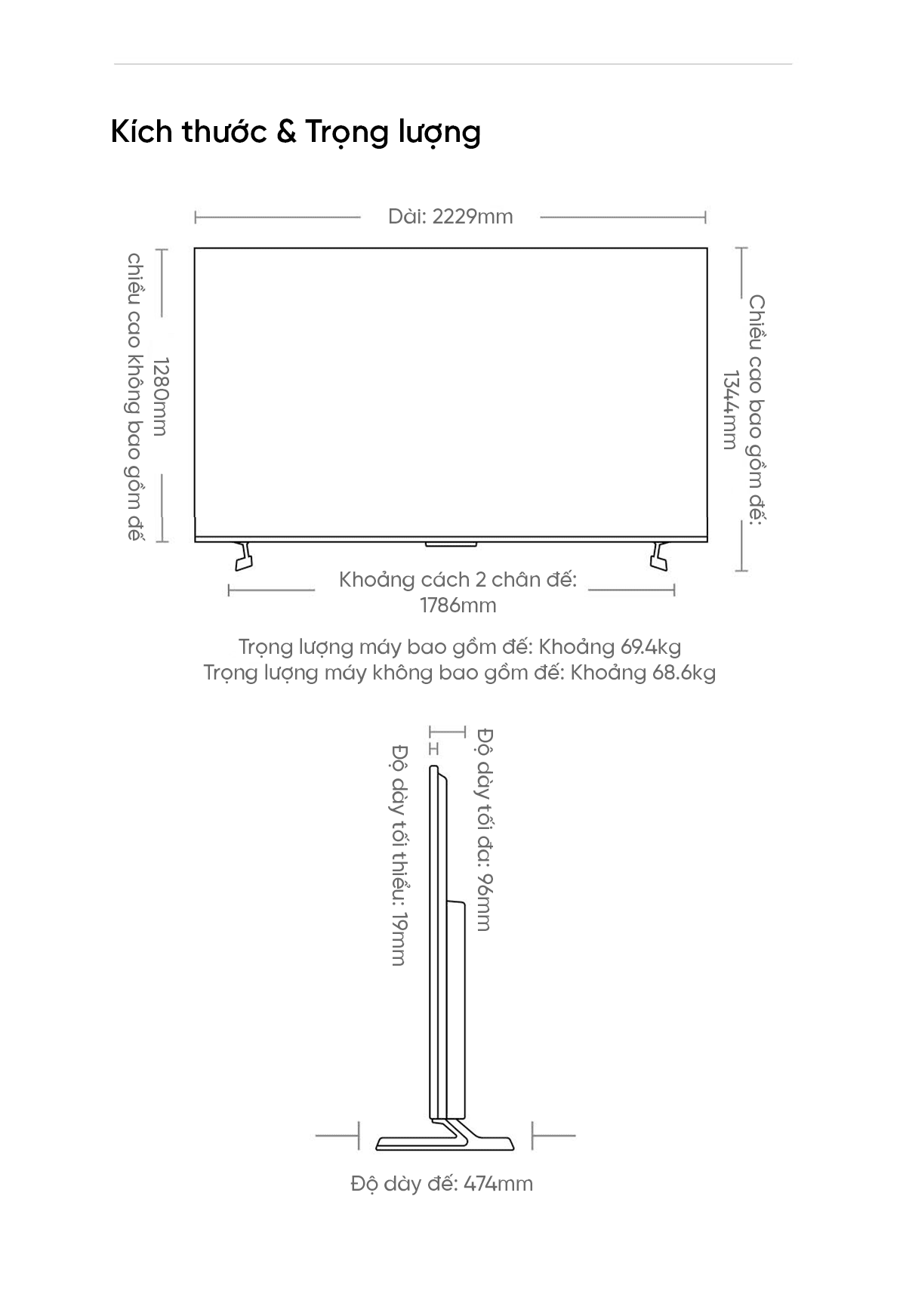 Tivi Xiaomi S Pro 100 Mini LED 100 Inch 2025 288Hz Ram 4/64GB