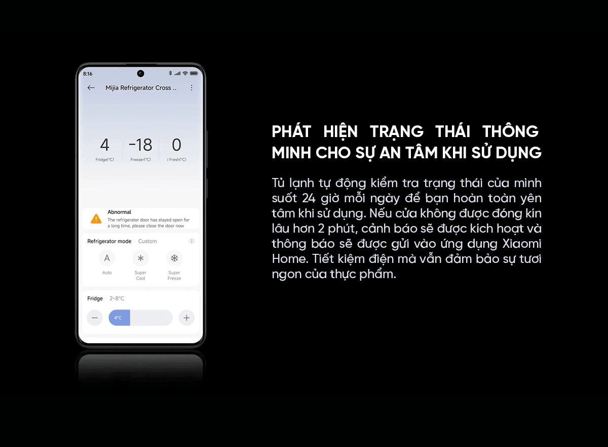 Tủ lạnh Xiaomi Mijia Cross Door 510L – Bản Quốc Tế, Bảo hành hãng