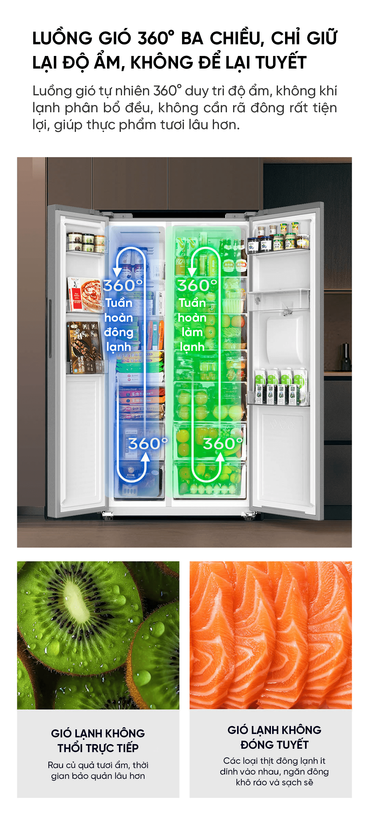 8-3 Tủ lạnh Xiaomi Mijia 2 cánh 628L 3 chức năng trong 1