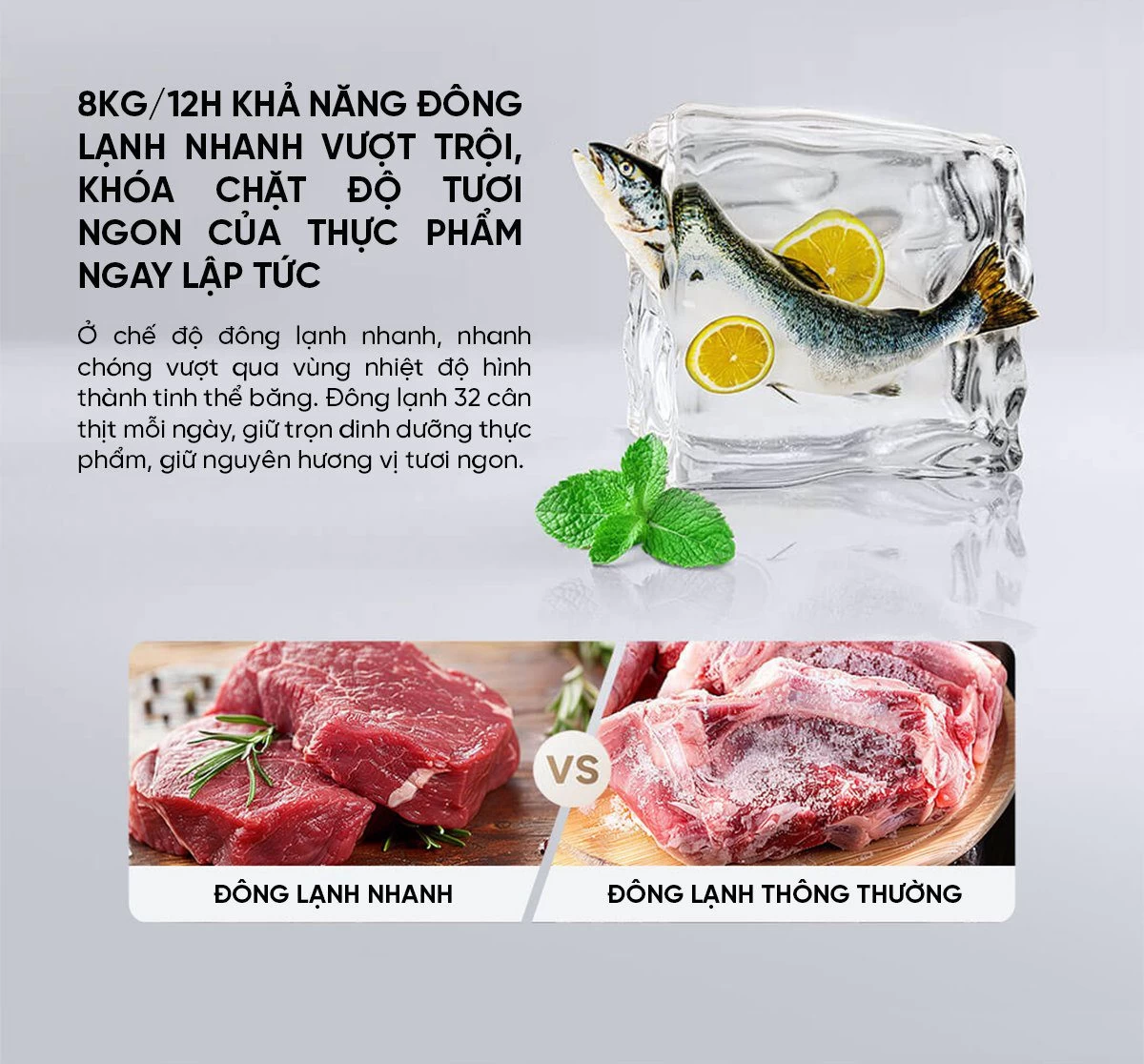 Tủ lạnh Xiaomi Mijia 508L kiểu Pháp Màu Trắng Model 2025