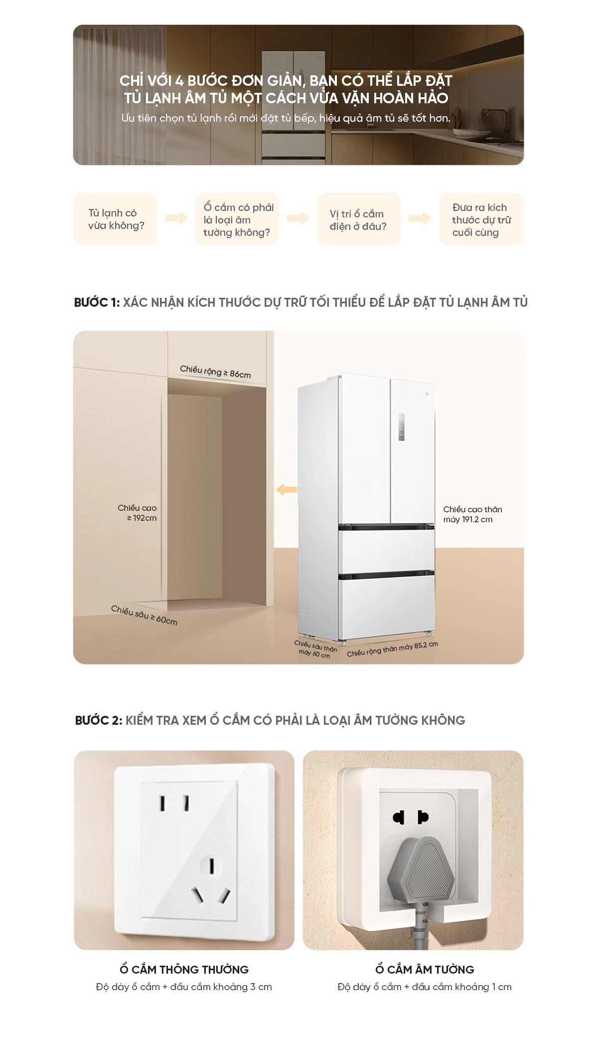 Tủ lạnh Xiaomi Mijia 508L kiểu Pháp Màu Trắng Model 2025