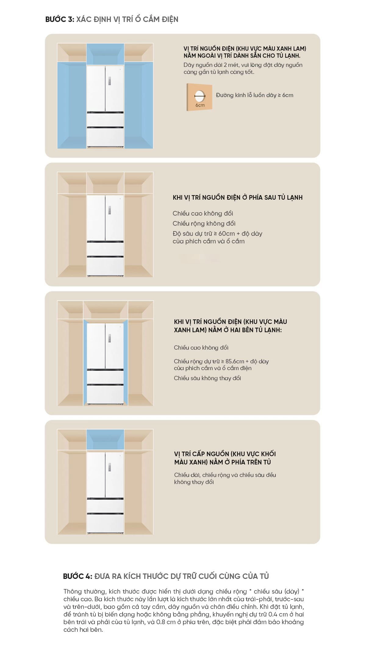 Tủ lạnh Xiaomi Mijia 508L kiểu Pháp Màu Trắng Model 2025