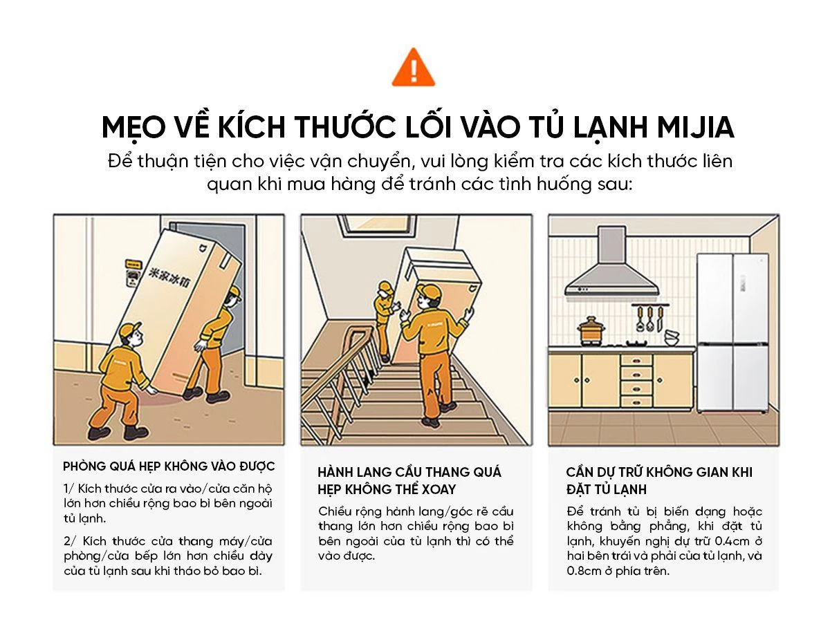 Tủ lạnh Xiaomi Mijia 508L kiểu Pháp Màu Trắng Model 2025