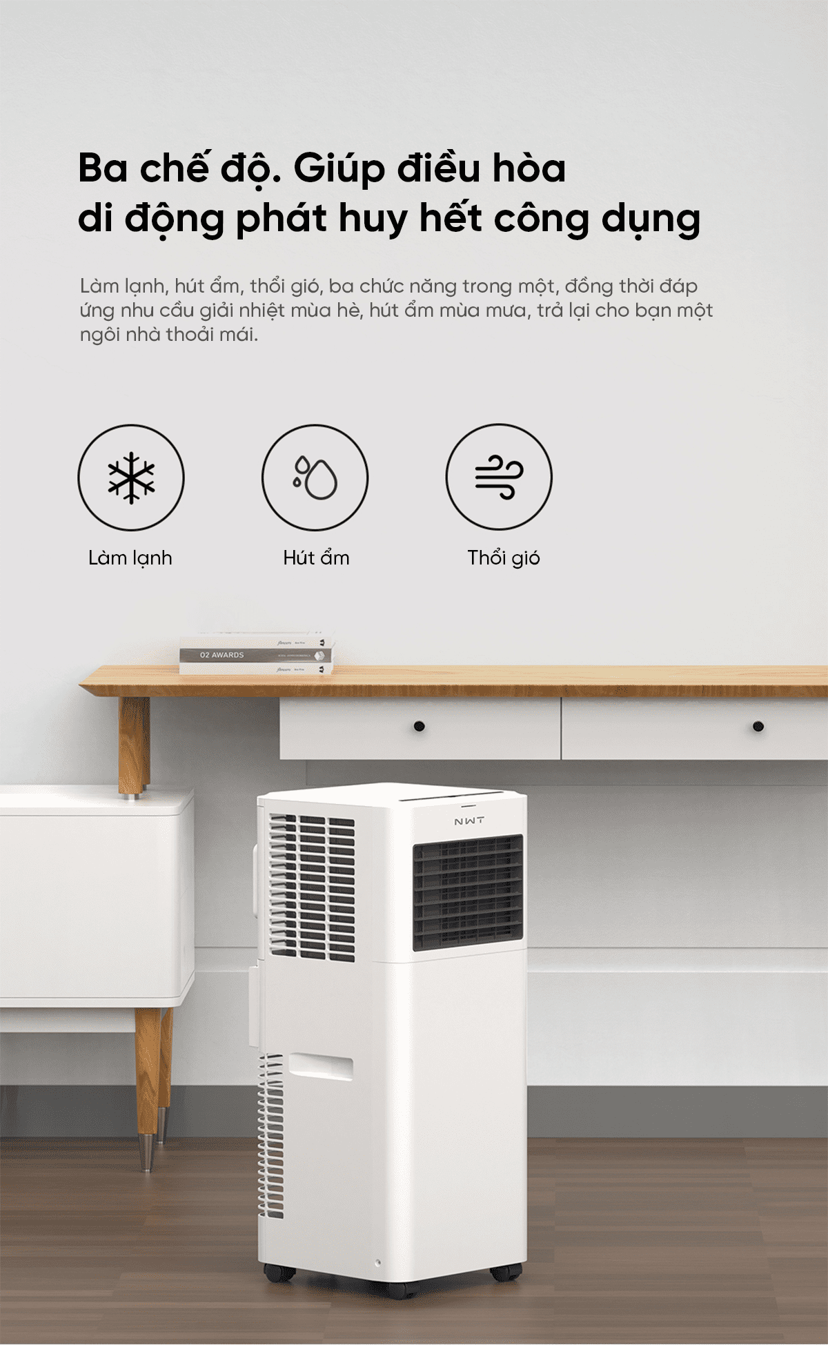 Điều hòa di động thông minh Xiaomi NWT Pro WAP31A15EW