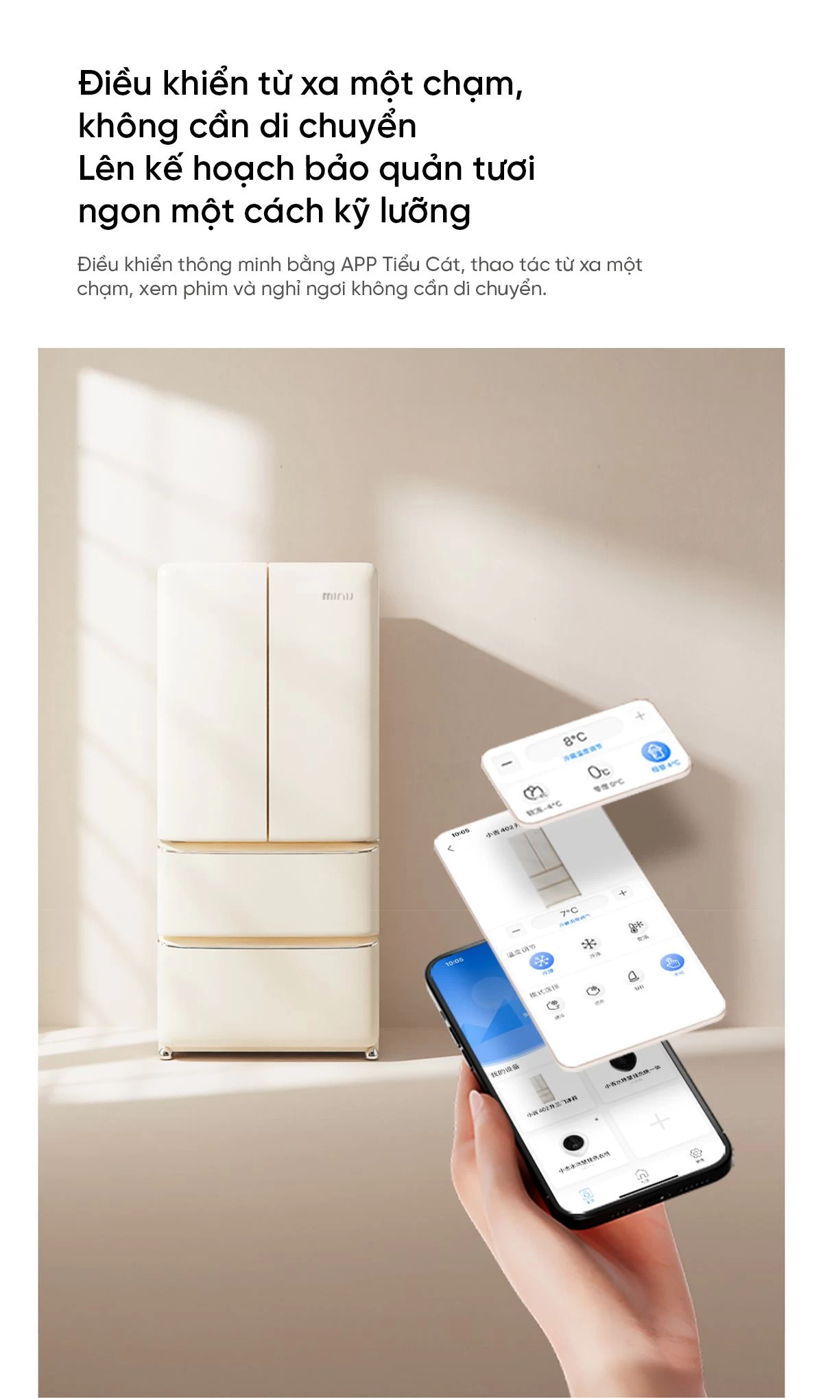 Tủ lạnh MiniJ Retro 508L Plus