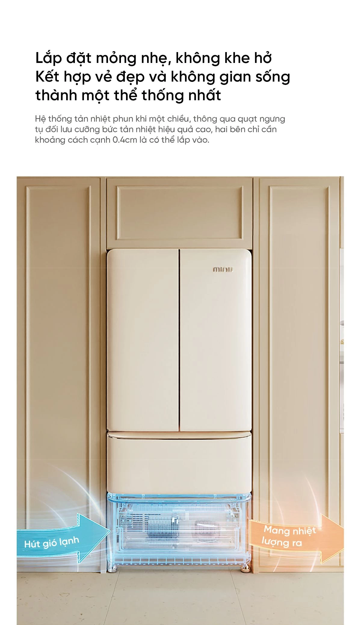 Tủ lạnh MiniJ Retro 508L Plus