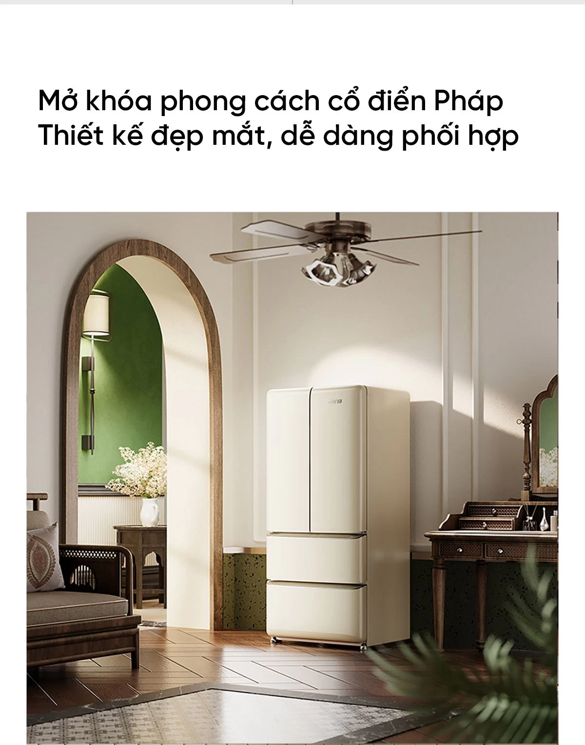 Tủ lạnh MiniJ Retro 508L Plus