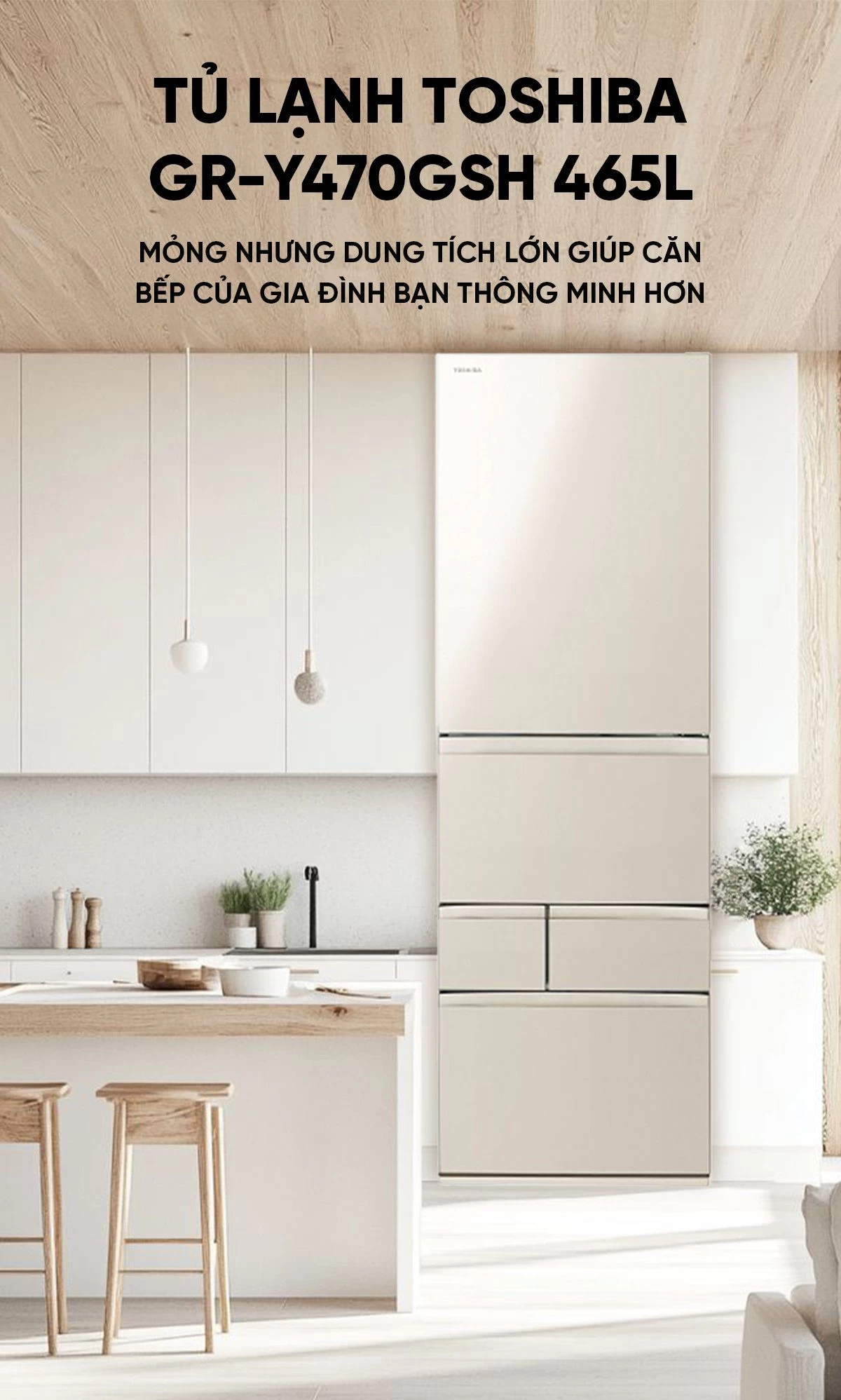 Tủ lạnh Toshiba GR-Y470GSH 465L