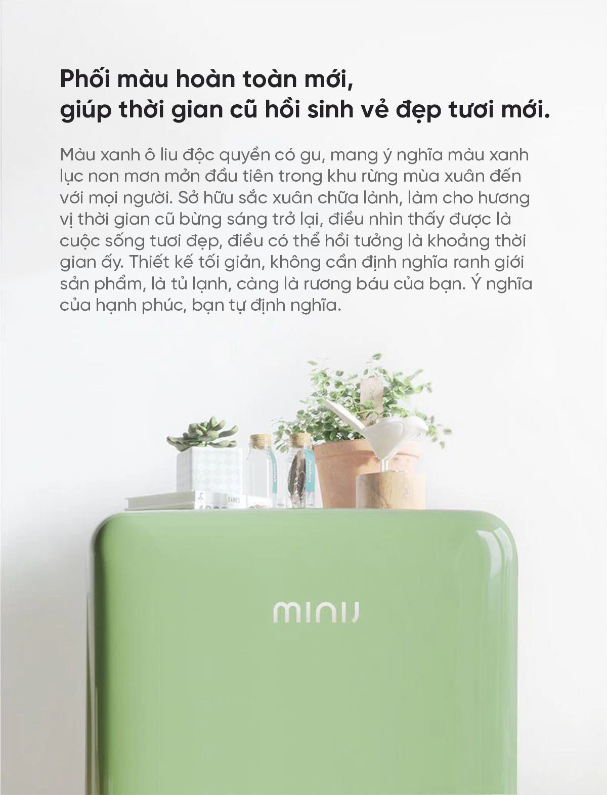 Tủ lạnh Mini MiniJ Retro 121L nhỏ gọn thiết kế hiện đại