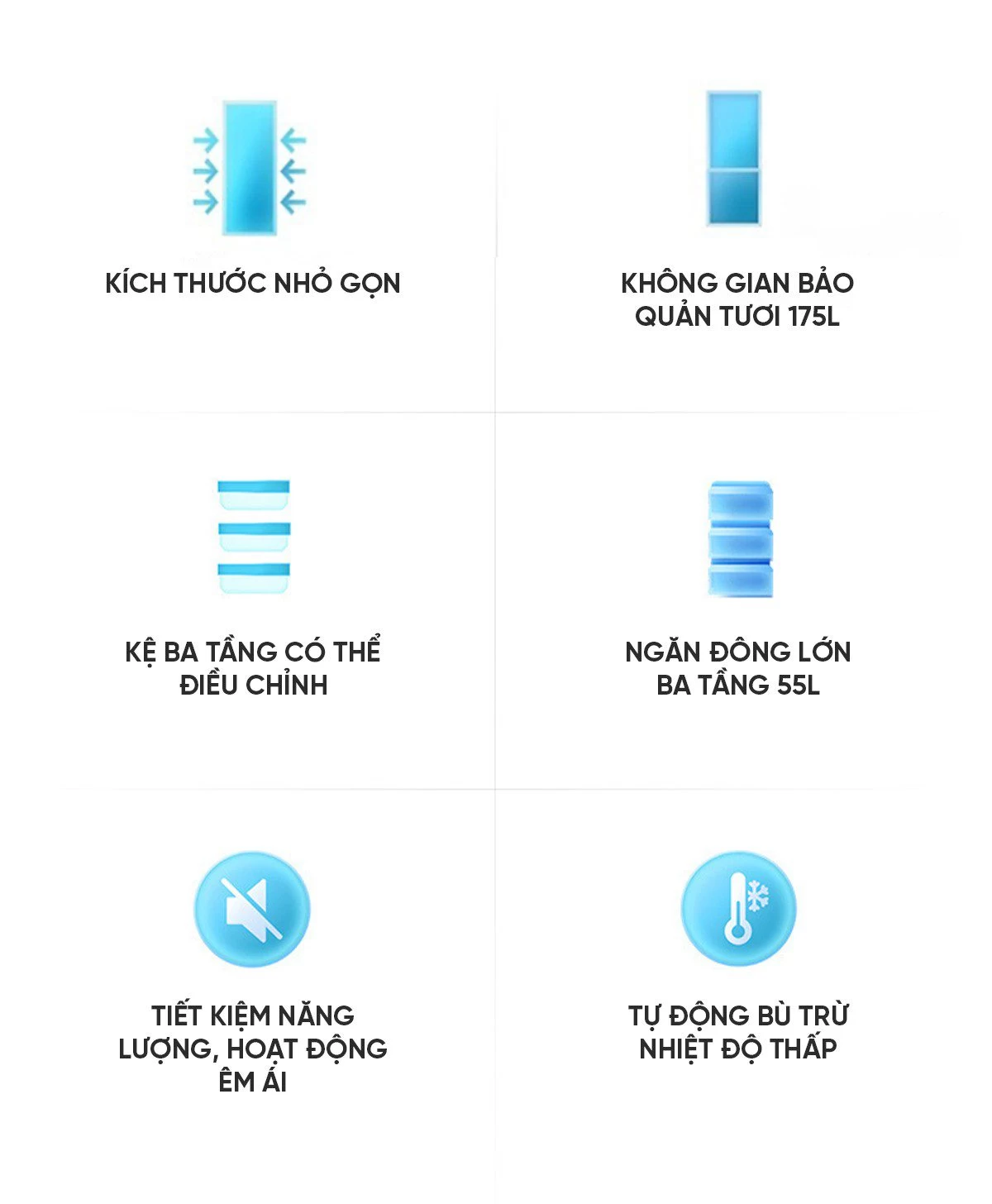 Tủ lạnh Xiaomi Mijia 175L tiết kiệm điện hiệu quả