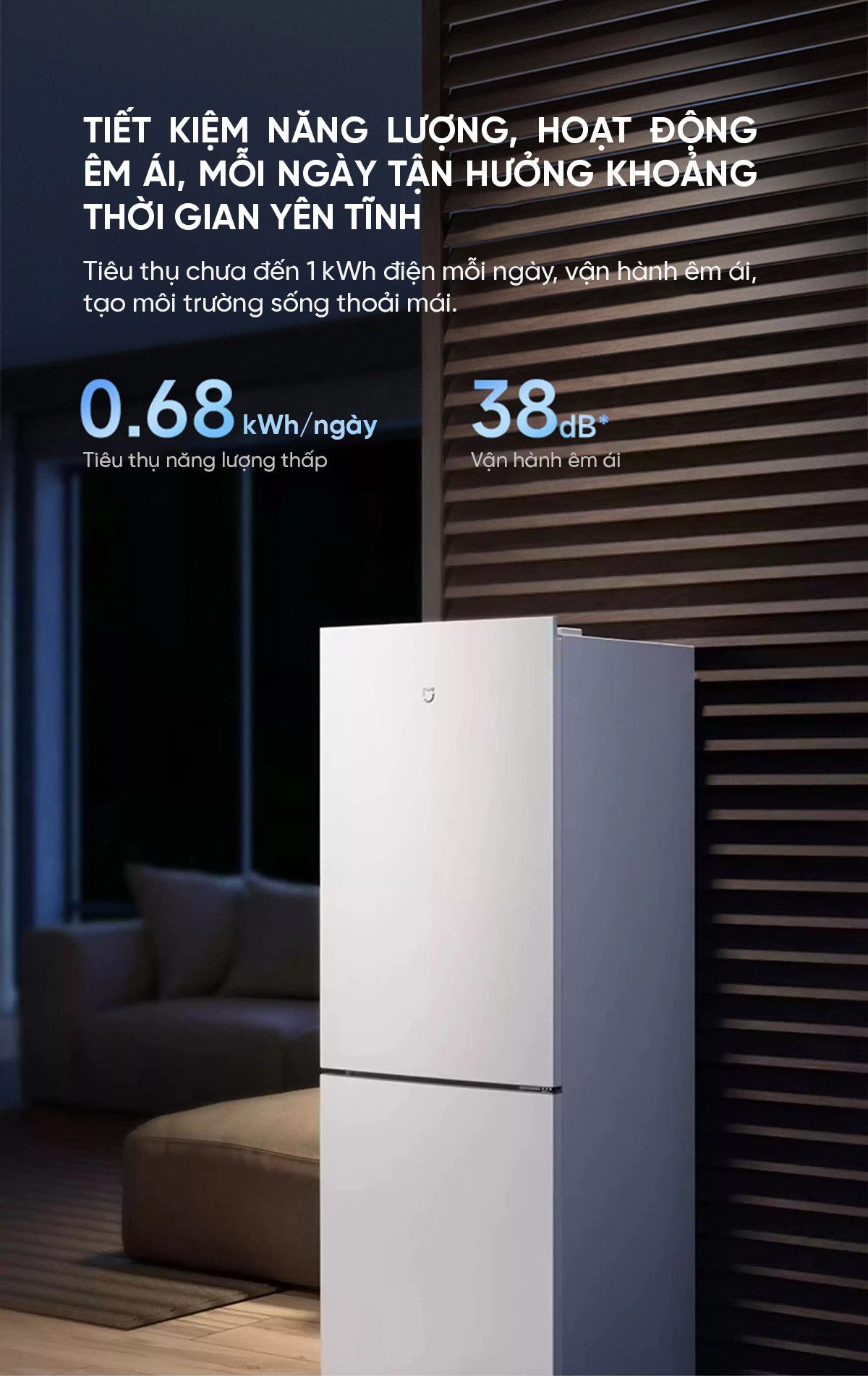 Tủ lạnh Xiaomi Mijia 175L tiết kiệm điện hiệu quả