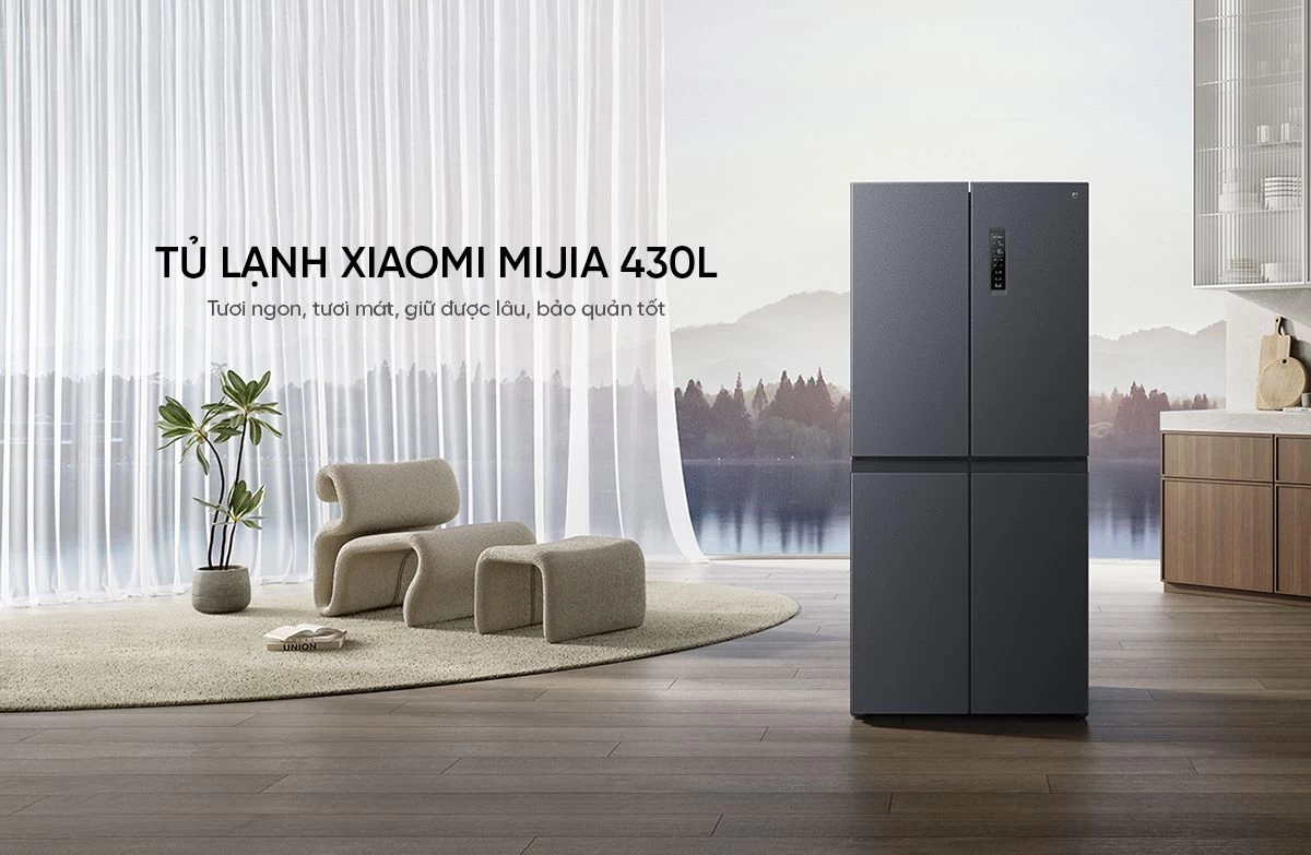 Tủ lạnh Xiaomi Mijia 430L, 4 cánh, ion khử khuẩn, cấp đông nhanh
