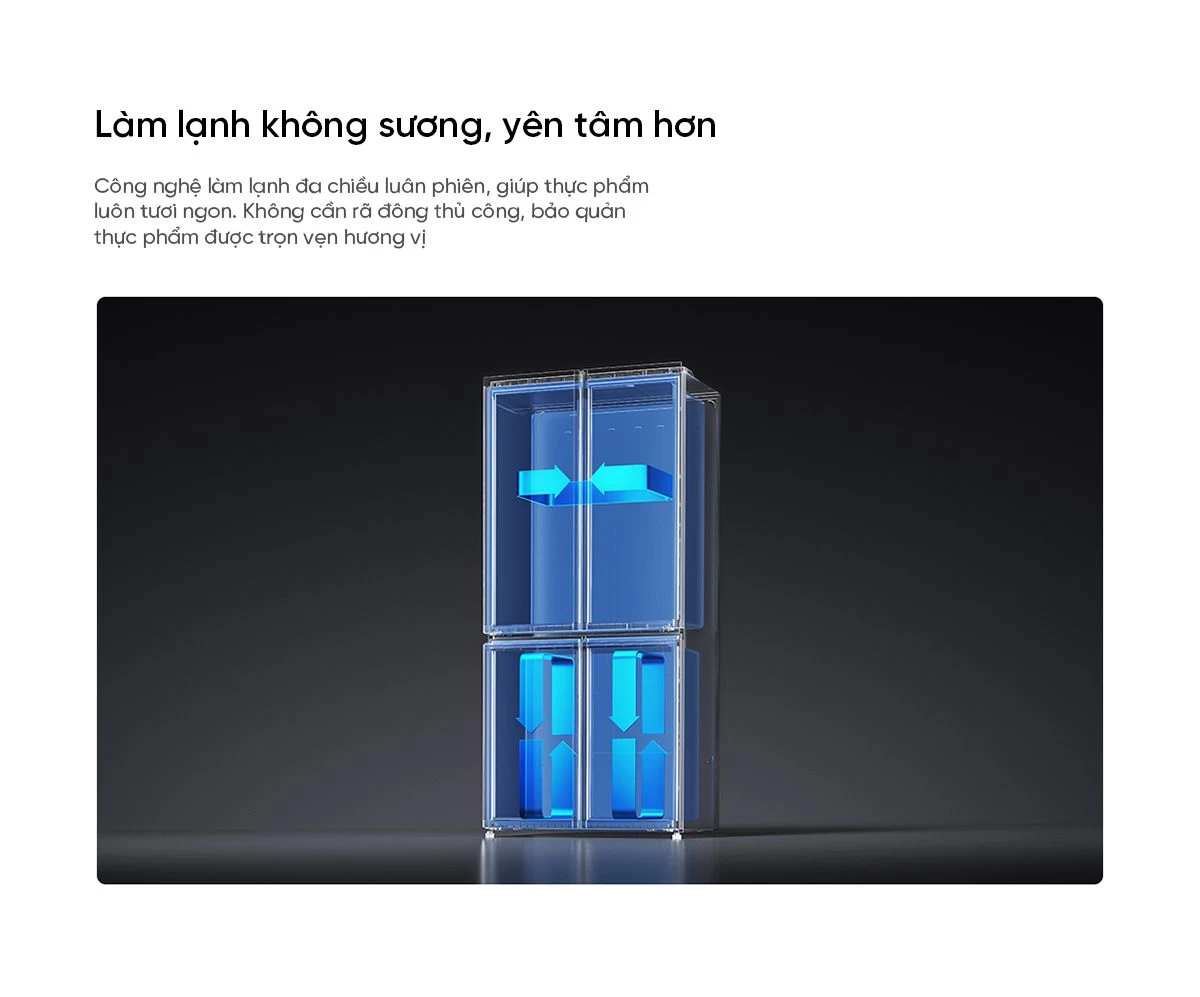 Tủ lạnh Xiaomi Mijia 430L, 4 cánh, ion khử khuẩn, cấp đông nhanh