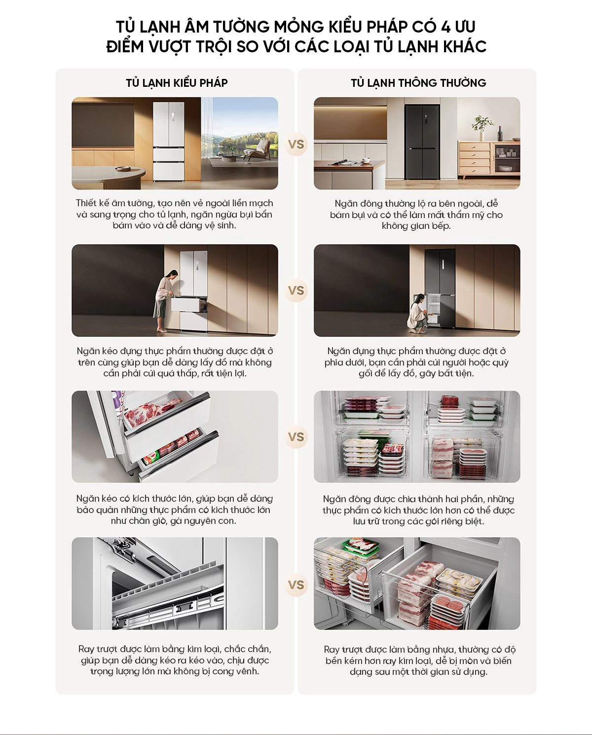 Tủ lạnh Xiaomi Mijia 439L kiểu Pháp, thiết kế mỏng, sức chứa lớn