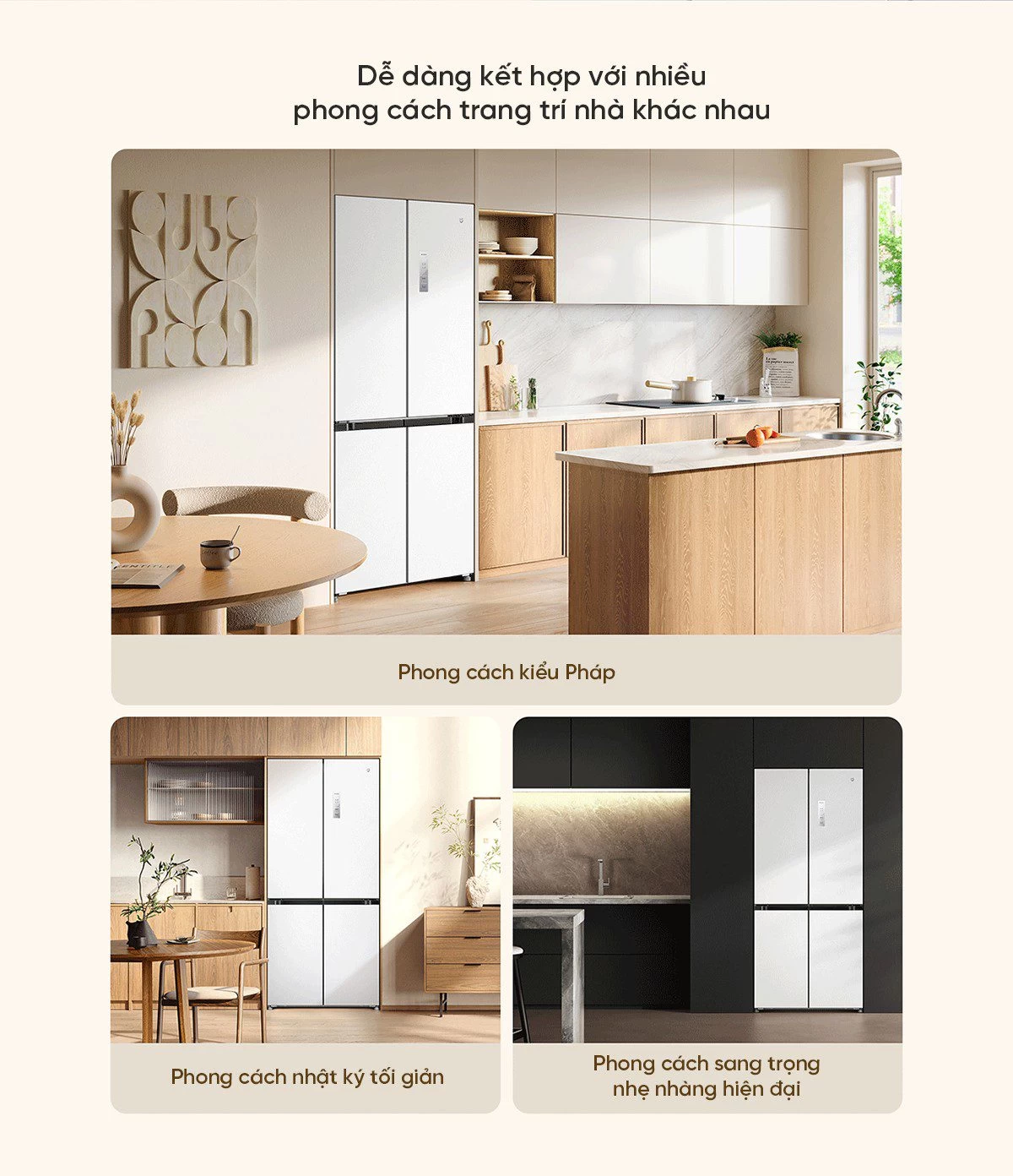 Tủ lạnh Xiaomi Mijia 508L, 4 cửa, thiết kế siêu mỏng