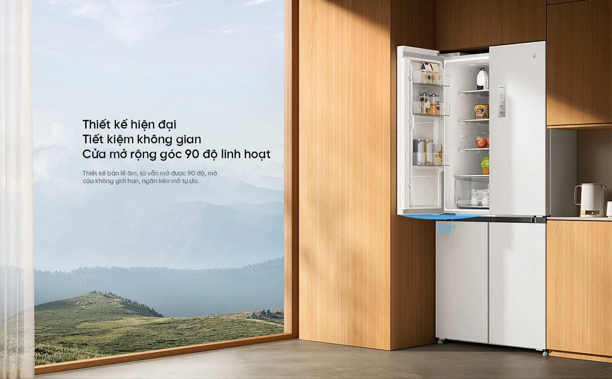 Tủ lạnh Xiaomi Mijia 508L, 4 cửa, thiết kế siêu mỏng