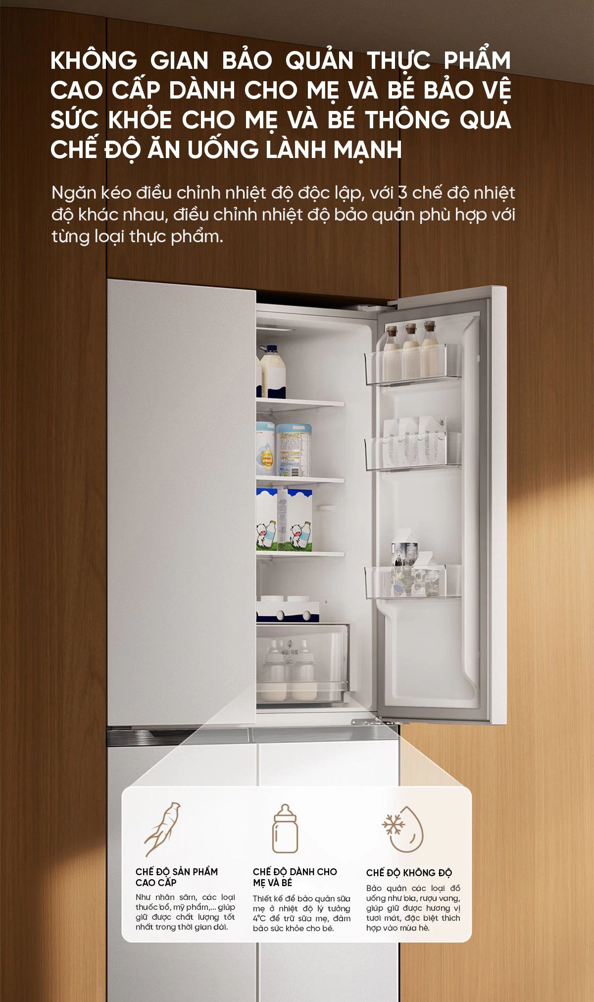 Tủ lạnh Xiaomi Mijia 518L, 4 cửa, có ngăn đông mềm