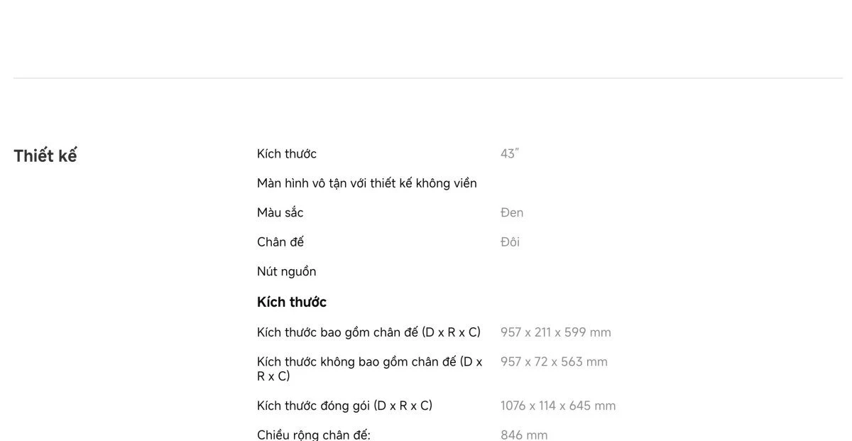 xiaomi-a-43-2026-22 Tivi Xiaomi A 43 Inch – 2026 Bản Quốc Tế – 4K/60Hz – 2GB/8GB