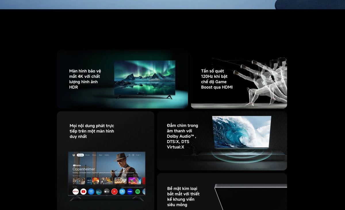 xiaomi-a-55-2026-2 Tivi Xiaomi A 55 Inch – 2026 Bản Quốc Tế – 4K/60Hz – 2GB/8GB