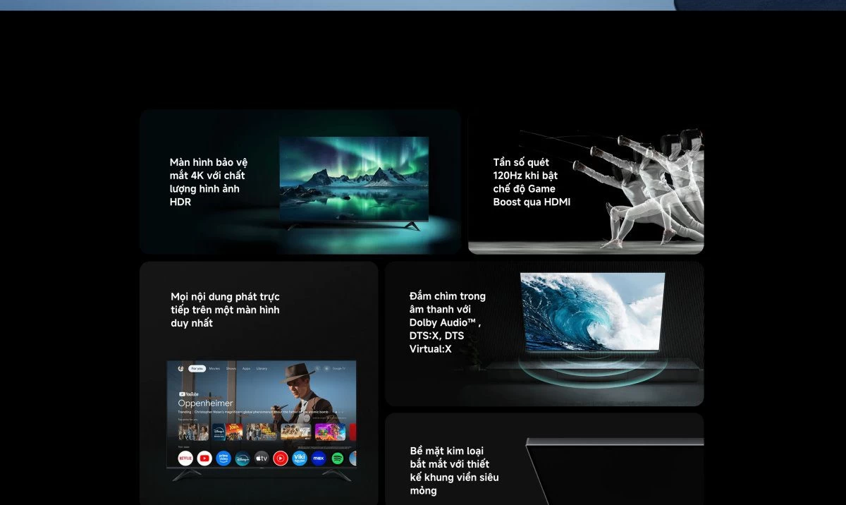 xiaomi-a-65-2026-2 Tivi Xiaomi A 65 Inch – 2026 Bản Quốc Tế – 4K/60Hz – 2GB/8GB