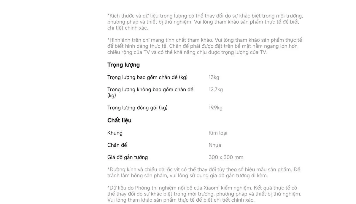 xiaomi-a-65-2026-25 Tivi Xiaomi A 65 Inch – 2026 Bản Quốc Tế – 4K/60Hz – 2GB/8GB