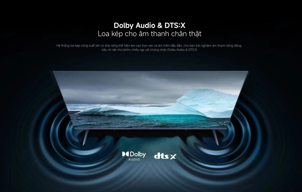 Tivi Xiaomi A Pro 55 Inch – 2026 Bản Quốc Tế – QLED 4K/60Hz – 2GB/8GB