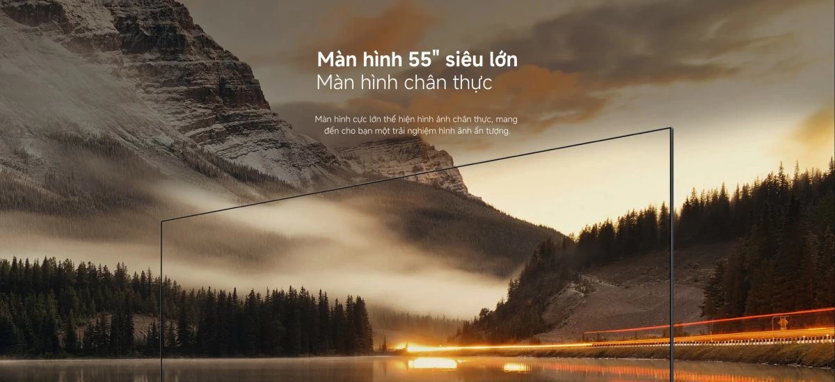 Tivi Xiaomi A Pro 55 Inch – 2026 Bản Quốc Tế – QLED 4K/60Hz – 2GB/8GB