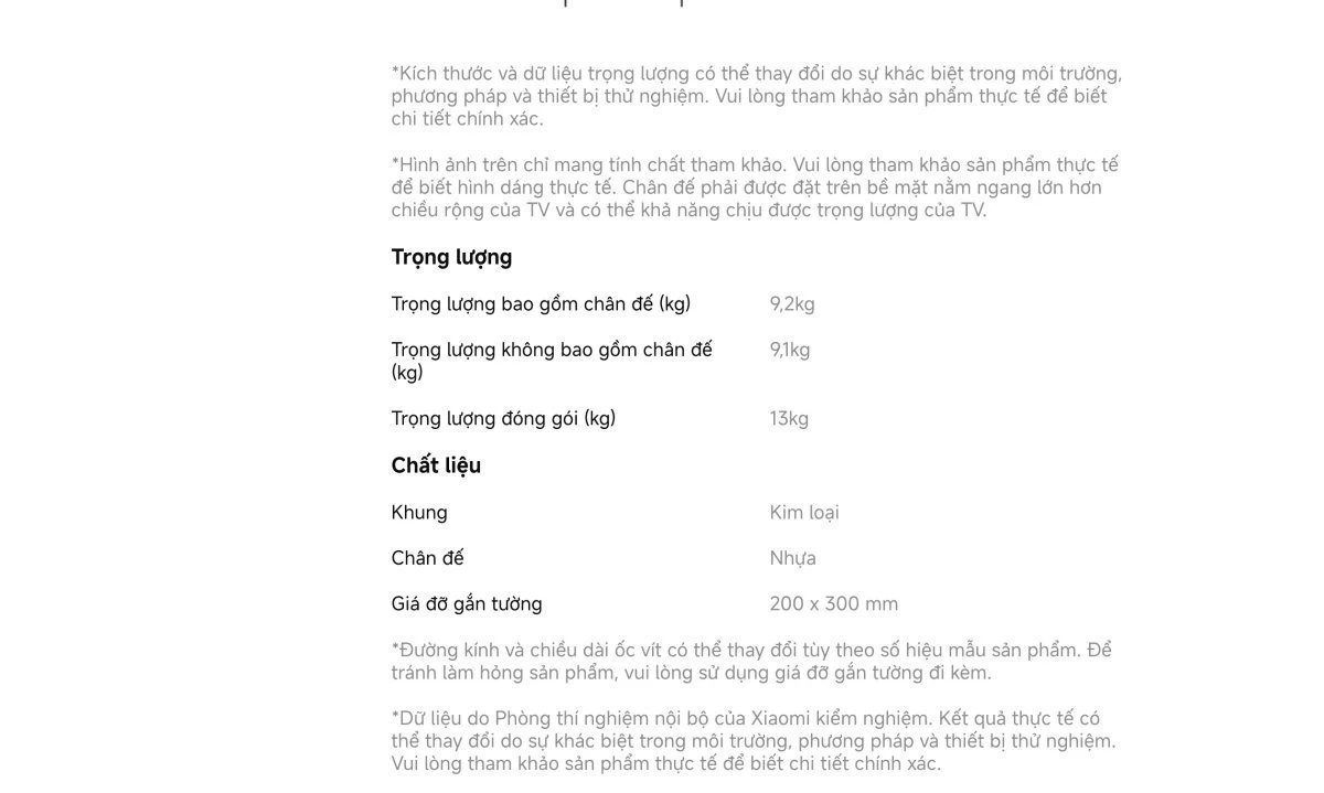 Tivi Xiaomi A Pro 55 Inch – 2026 Bản Quốc Tế – QLED 4K/60Hz – 2GB/8GB