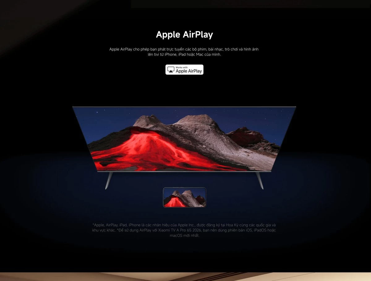 Tivi Xiaomi A Pro 65 Inch – 2026 Bản Quốc Tế – QLED 4K/60Hz – 2GB/8GB