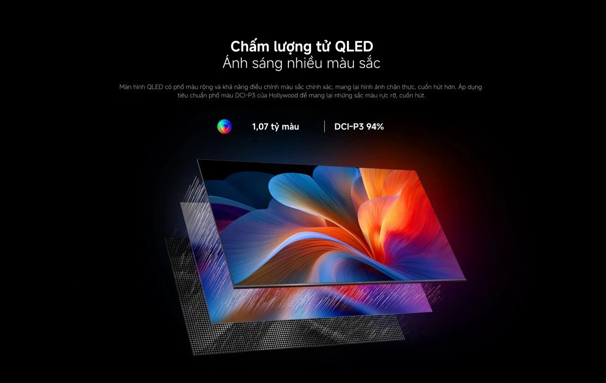 Tivi Xiaomi A Pro 65 Inch – 2026 Bản Quốc Tế – QLED 4K/60Hz – 2GB/8GB