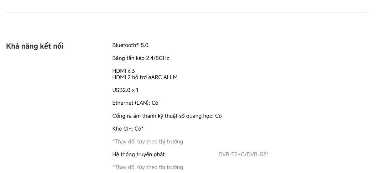 xiaomi-a-pro-75-2026-26 Tivi Xiaomi A Pro 75 Inch – 2026 Bản Quốc Tế – QLED 4K/60Hz – 2GB/8GB