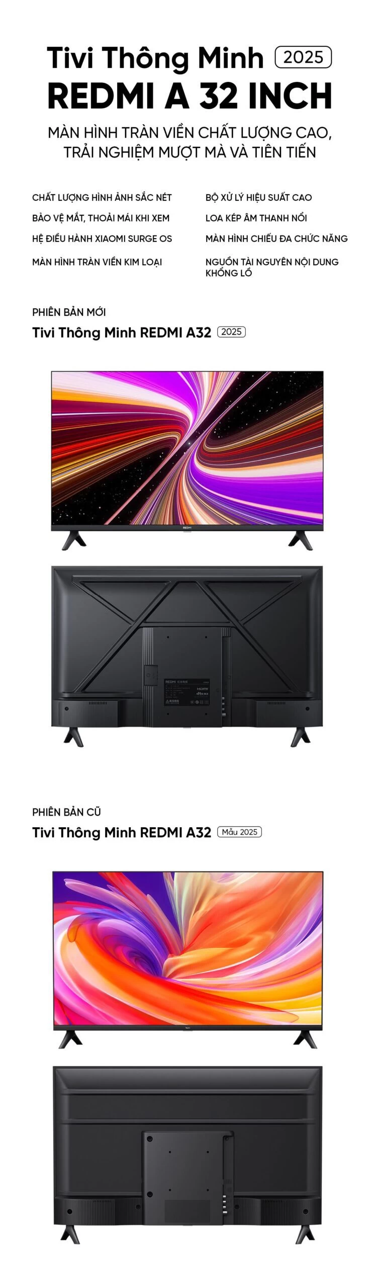 xiaomi-redmi-a-32-inch-2025-17 Tivi Xiaomi Redmi A32 2025 32 Inch Bản Nội Địa