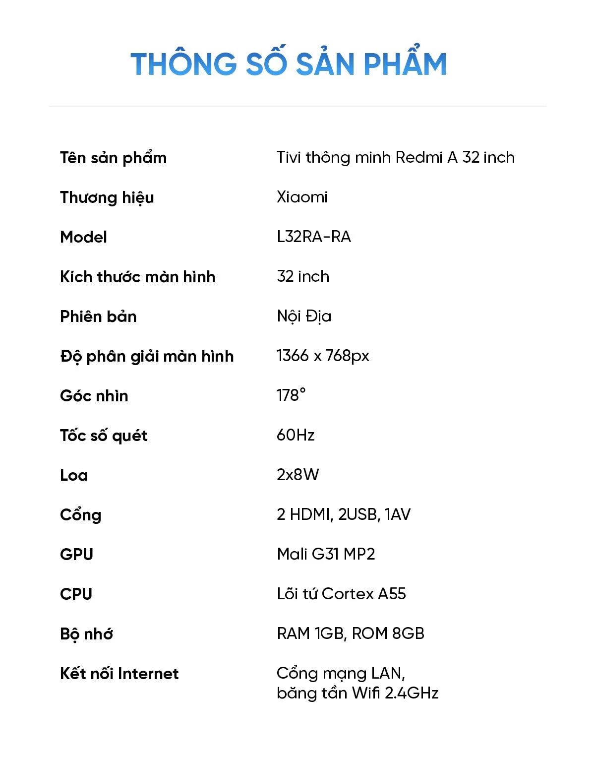 xiaomi-redmi-a-32-inch-2025-18 Tivi Xiaomi Redmi A32 2025 32 Inch Bản Nội Địa