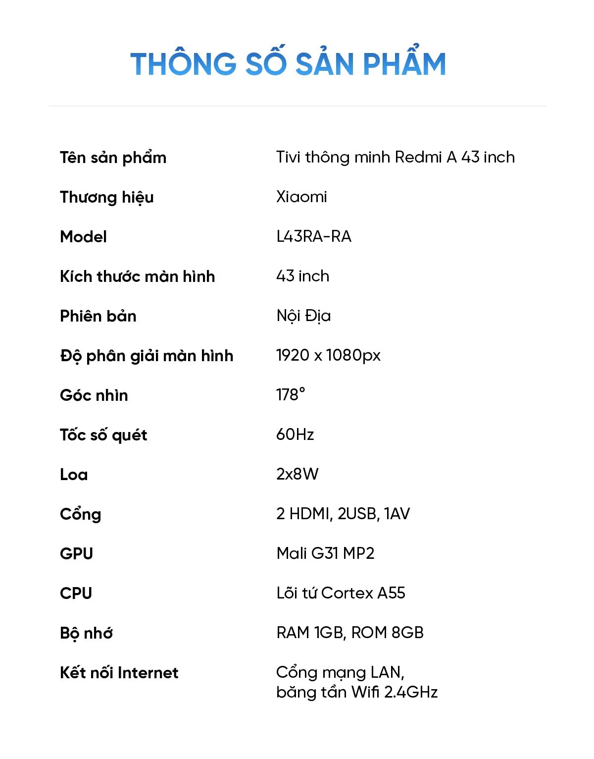 xiaomi-redmi-a-43-inch-2025-18 Tivi Xiaomi Redmi A43 2025 43 Inch Nội Địa