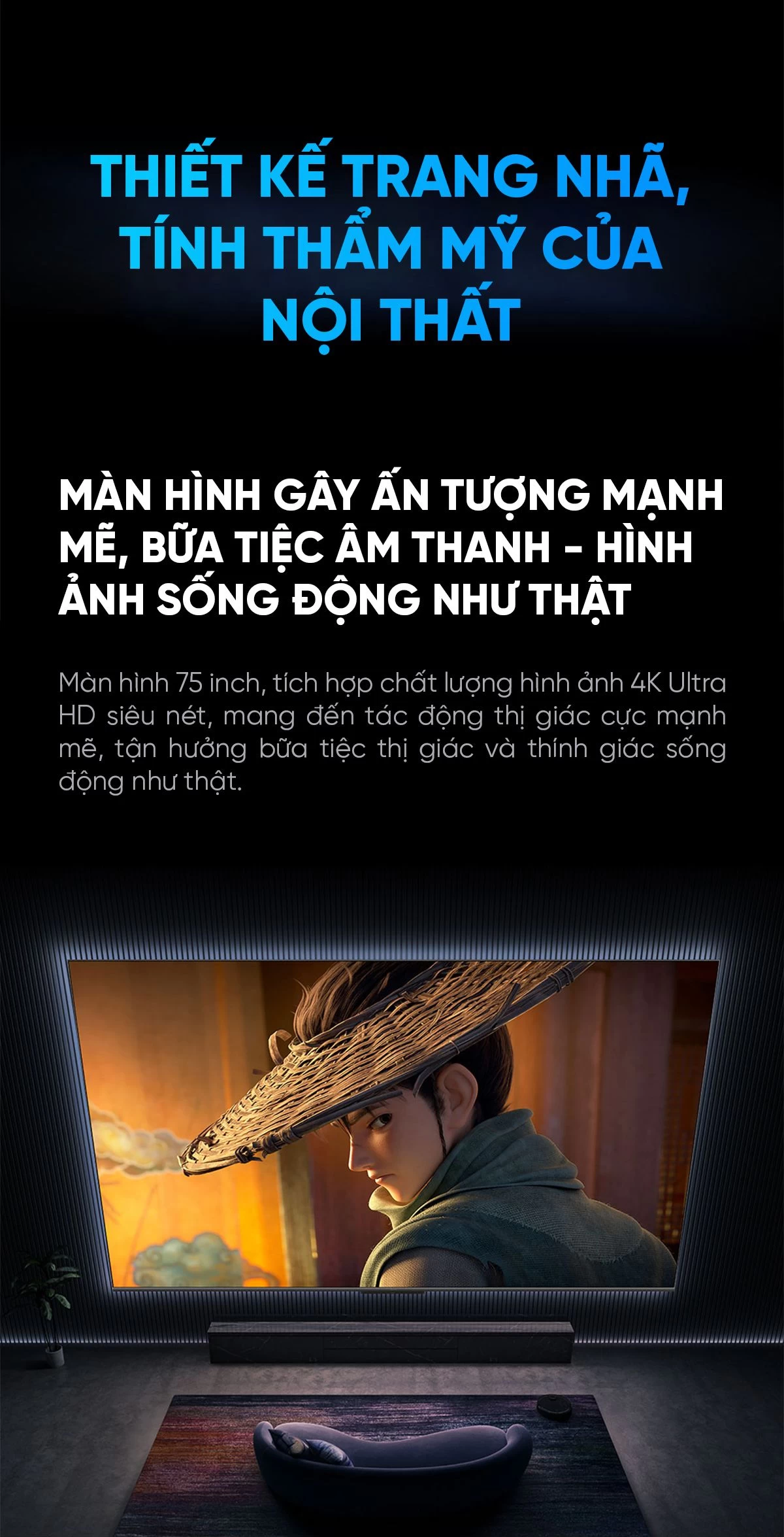 Tivi Xiaomi Redmi A75 2025 75 Inch 2/32GB 120Hz phiên bản tiết kiệm điện