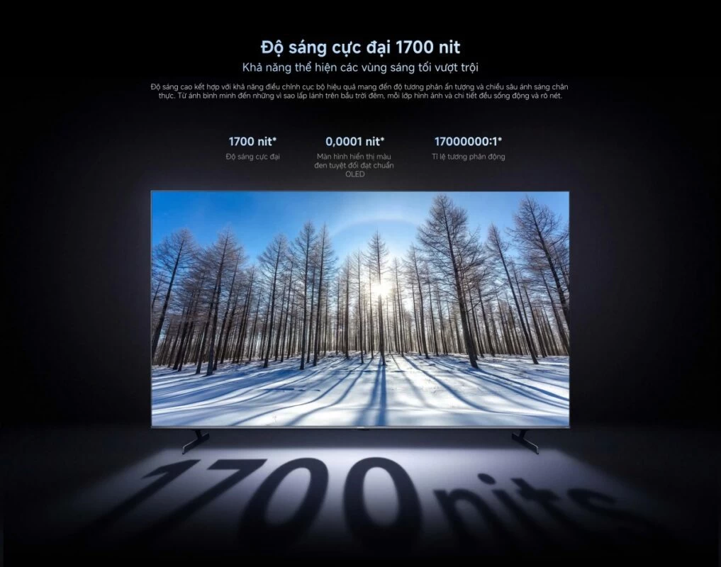 Tivi Xiaomi S Pro Mini LED 65 2026 – Bản Quốc Tế – 4K/144Hz – 3GB/32GB