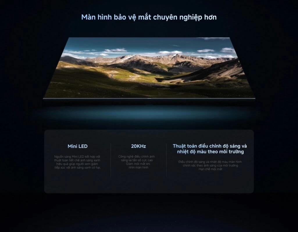 Tivi Xiaomi S Pro Mini LED 65 2026 – Bản Quốc Tế – 4K/144Hz – 3GB/32GB