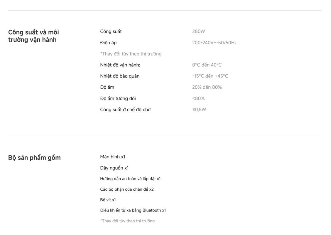 Tivi Xiaomi S Pro Mini LED 65 2026 – Bản Quốc Tế – 4K/144Hz – 3GB/32GB